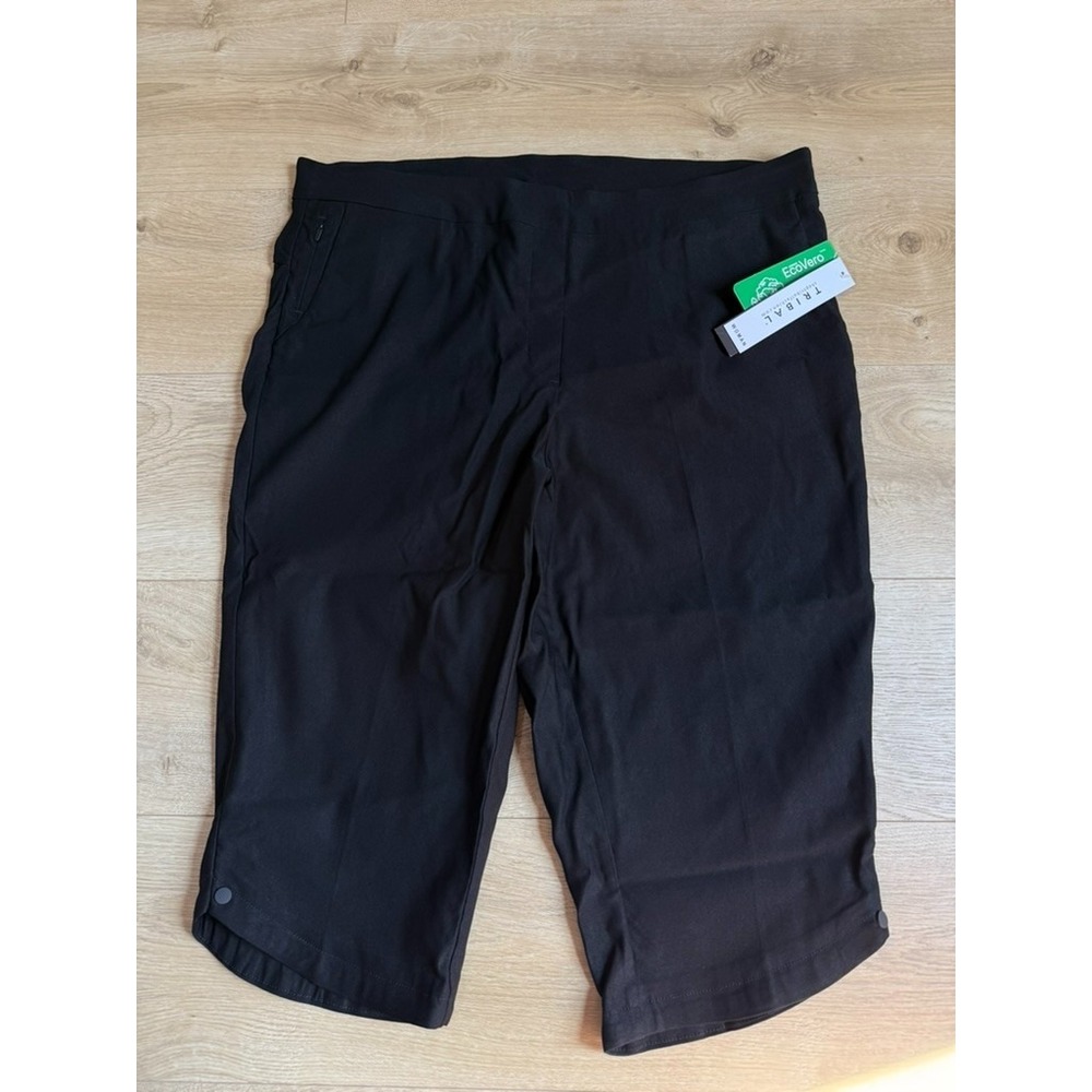 NWT Tribal Flatten It Pull-On Black Capri Pants Amincissant ecovero size 18W